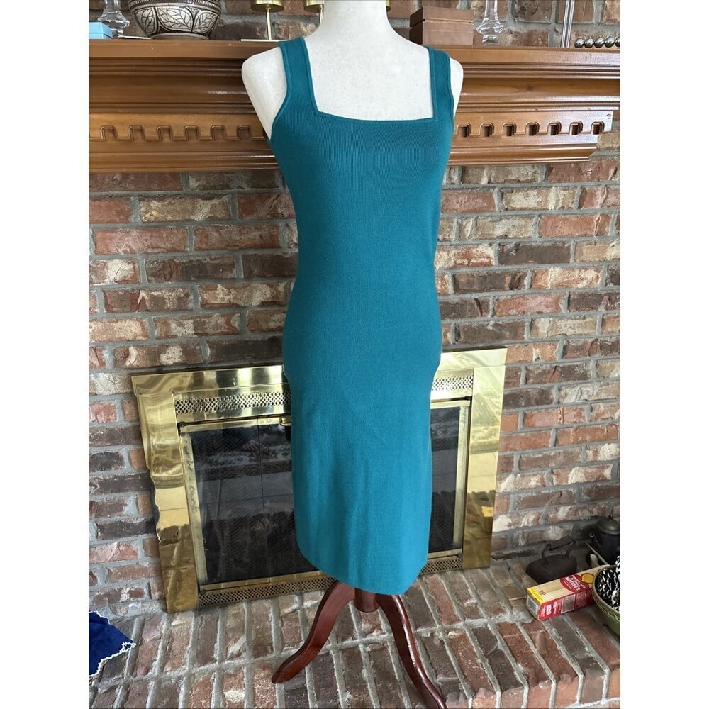 Willow & Wind Teal Knit Dress Size Large Fitted NWT